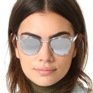 Saint Laurent SL28 Slim Crystal Sunglasses